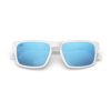 Makan Jr - Matte White | Bright Sky Rectangular Kids Sunglasses