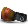 Mountain Black - Matte Reflective Orange Lava Snow Goggle