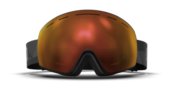 Mountain Black - Matte Reflective Orange Lava Snow Goggle